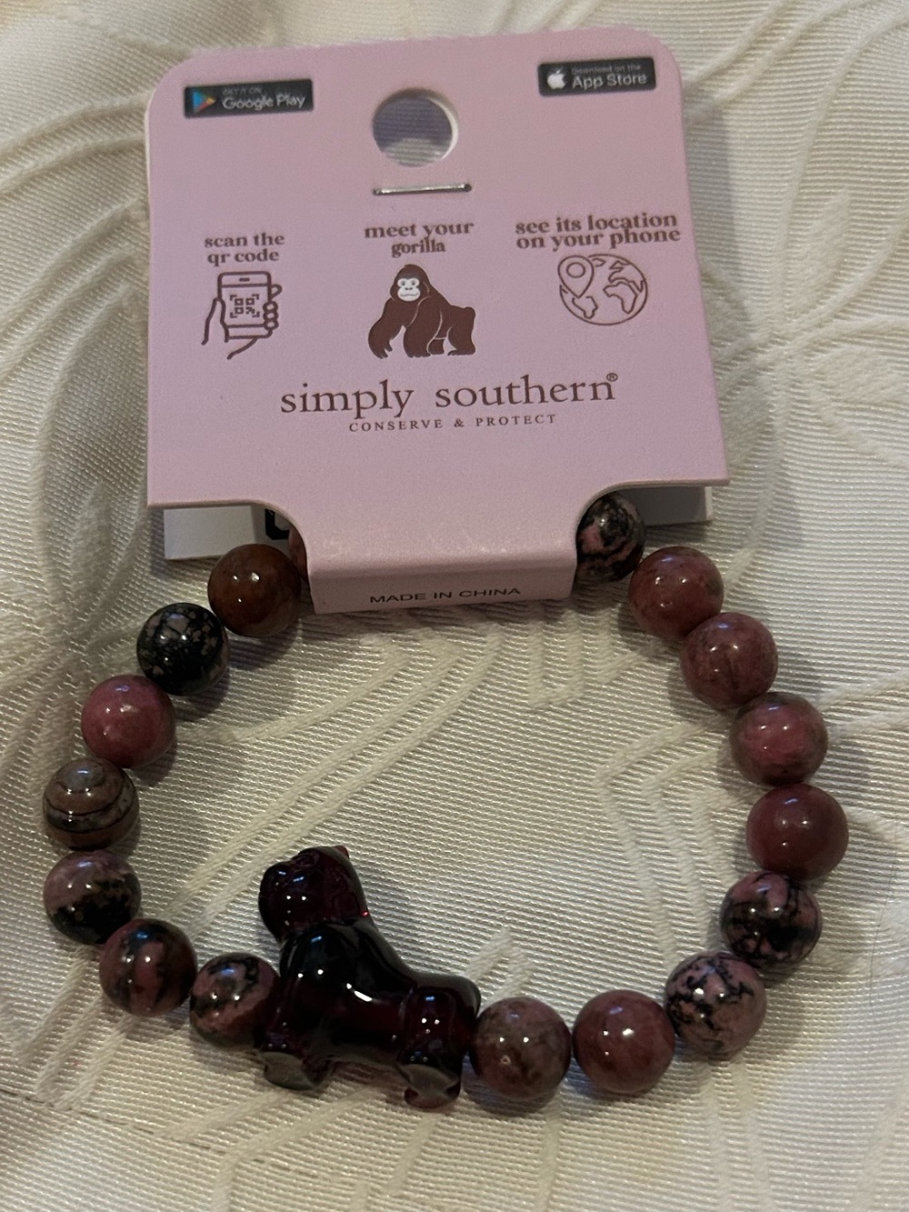 SIMPLY SOUTHERN TRACKER GORILLA JEWELRY BRACELET
